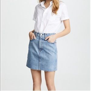 Rag & Bone Moss high waisted cut-off denim skirt Size 26